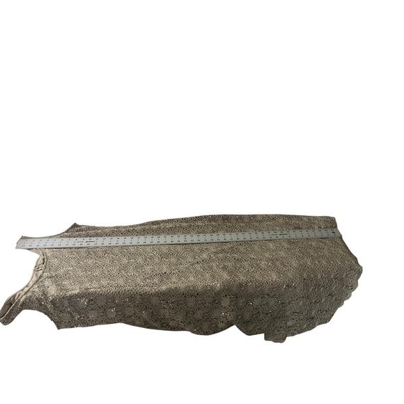 R&M Richards Dress Womens 18 Gold Lace Sequin 2 Piece Jacket Overlay Formal Set - Picture 9 of 16